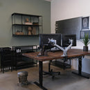 Trademark Living Washington vægreol med seks rum - sort