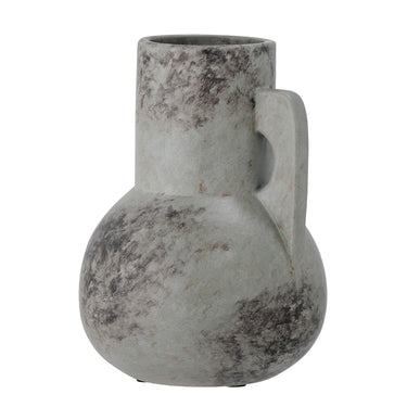 Bloomingville - Tias Vase, Grå, Keramik - L18 × H23 × B18 cm