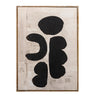 Bloomingville - Comma Illustration med ramme, Sort, Fyrretræ - L53 × H73 × B4 cm