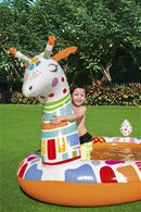 Giraf badebassin med sprøjt 266 x 157 x 127 cm