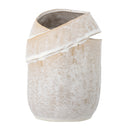 Bloomingville - Abeera Vase, Natur, Stentøj - Ø14,5 × H20 cm