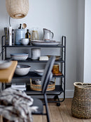 Bloomingville - Sandrine Serveringsfad, Blå, Stentøj - L34 × B16 cm