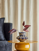 Bloomingville - Bashir Vase, Blå, Stentøj - Ø16 × H12 cm