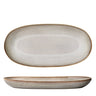 Bloomingville - Sandrine Serveringsfad, Natur, Stentøj - L42 × B21 cm