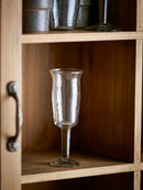 Bloomingville - Asha Vinglas, Klar, Genanvendt Glas - Ø6 × H17,5 cm, sæt med 4