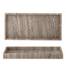 Bloomingville - Majsa Fad, Brun, Marmor - L38 × H3 × B18 cm