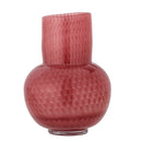 Bloomingville - Roscoe Vase, Rosa, Glas - Ø15 × H21,5 cm
