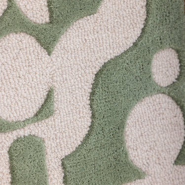 Bloomingville - Longton Vægdekoration, Grøn, Uld - H65 × B45 cm