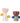 Bloomingville - Florita fyrfads- og lysestage, Multifarvet, Stentøj - L11,5 × H11 × B8/L12,5 × H15 × B8 cm, sæt med 2