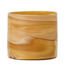 Bloomingville - Sylas Fyrfadsstage, orange, Glas - Ø11,5 × H11 cm