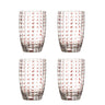 Bloomingville - Brinley Drikkeglas, Brun, Glas - Ø7,5 × H11 cm, sæt med 4