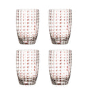 Bloomingville - Brinley Drikkeglas, Brun, Glas - Ø7,5 × H11 cm, sæt med 4