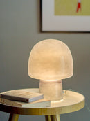 Bloomingville - Paddy Bordlampe, Blå, Glas - Ø20 × H26,5 cm
