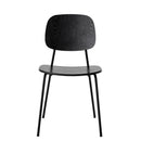 Bloomingville - Monza Spisebordsstol, Sort, Krydsfiner - L45 × H83 × B52 cm