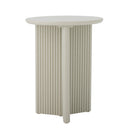 Bloomingville - Edith Sidebord, Hvid, Fyrretræ - Ø40 × H50 cm