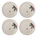 Bloomingville - Jovida Tallerken, Natur, Stentøj - Ø16 × H2 cm, sæt med 4