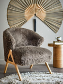 Bloomingville - Camino Loungestol, Brun, FSC® 100%, Gummitræ - L68 × H80 × B70 cm