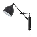Bloomingville - Lyam Væglampe, Sort, Jern - L80 × H50 × B17 cm