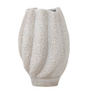 Bloomingville - Cove Vase, Hvid, Stentøj - Ø19,5 × H28 cm