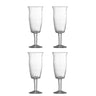 Bloomingville - Asha Vinglas, Klar, Genanvendt Glas - Ø7,5 × H20 cm, sæt med 4