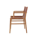 Bloomingville - Ollie Loungestol, Brun, Læder - L55 × H84 × B60 cm