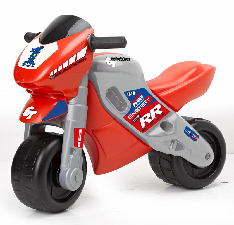 Feber - Motofeber 2 Racing løbecykel m. hjelm, Rød