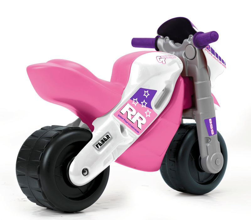 Feber - Motofeber 2 Racing løbecykel m.hjelm, Pink