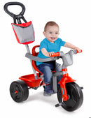 Feber - Evo Trike Plus 3-i-1 funktion, 3 hjulet cykel, rød