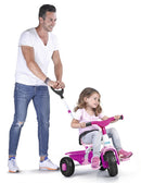 Feber - Baby Trike 2 i 1, 3 hjulet cykel, Pink