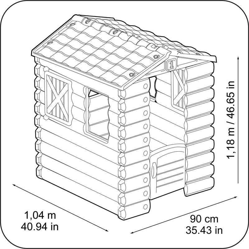 Feber - Camping Cottage Legehus, 73x39,5x105,5cm