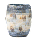 Bloomingville - Nienna Vase, Blå, Stentøj - Ø25,5 × H31 cm