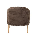 Bloomingville - Camino Loungestol, Brun, FSC® 100%, Gummitræ - L68 × H80 × B70 cm
