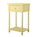 Bloomingville - Salino Sidebord, Gul, Fyrretræ - L45 × H70 × B32 cm