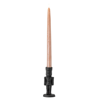 Bloomingville - Vernon Lysestage, Sort, Støbejern - Ø6 × H14 cm