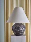 Bloomingville - Carolla Bordlampe, Brun, Stentøj - Ø38 × H49 cm
