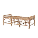Bloomingville - Pammi Bænk, Natur, Sukkerør - L75 × H57 × B150 cm