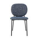 Bloomingville - Percey Spisebordsstol, Blå, FSC® 100% krydsfiner - L56 × H82 × B47 cm