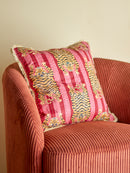 Bloomingville - Poirino Pude, rosa, Bomuld - L45 × H45 cm