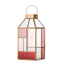 Bloomingville - Drew Lanterne, Rosa, Glas - L13 × H34 × B13 cm