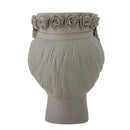 Bloomingville - Akira Vase, Grå, Stentøj - Ø21 × H30 cm