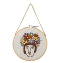 Bloomingville - Cambiano Vægdekoration, Multifarvet, Bomuld - Ø21,5 × B0,25 cm