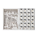 Bloomingville - Elimar Kalender m/lys, Hvid, Krydsfiner - L20 × H29 × B10 cm