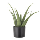 Bloomingville - Aloe Plante, Grøn, Kunstige Blomster - H61 cm, pot Ø19 × H17 cm