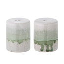 Bloomingville - Paula salt- og pebersæt, Grøn, Stentøj - Ø5 × H6 cm, sæt med 2