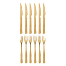 Bloomingville - Ollin Grillbestik, Multipak, Guld, Rustfri Stål - K:L22/F:L20 × B2 cm, sæt med 12