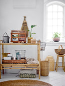 Bloomingville - Vibber Kurv, Natur, Rattan - L40 × B26 × H29/L50 × B32 × H37 cm, sæt med 2