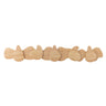 Bloomingville - Ross Knagerække, Natur, Gummitræ - L70 × H4,5 × B12,5 cm
