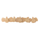 Bloomingville - Ross Knagerække, Natur, Gummitræ - L70 × H4,5 × B12,5 cm