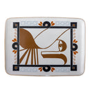 Bloomingville - Rudaur Serveringsfad, Multifarvet, Stentøj - L37,5 × H2 × B27 cm