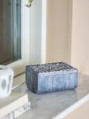 Bloomingville - Nubia Æske m/låg, Grå, Fedtsten - L15 × H7,5 × B10 cm